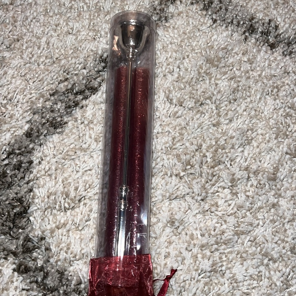 Illuminations Taper Snuffer Set Red - 2 Candles + 1 Metal Snuffer NEW NIB - Picture 5 of 6